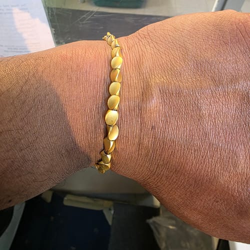 Customer photo review of Tibetan Bracelet of Fortune