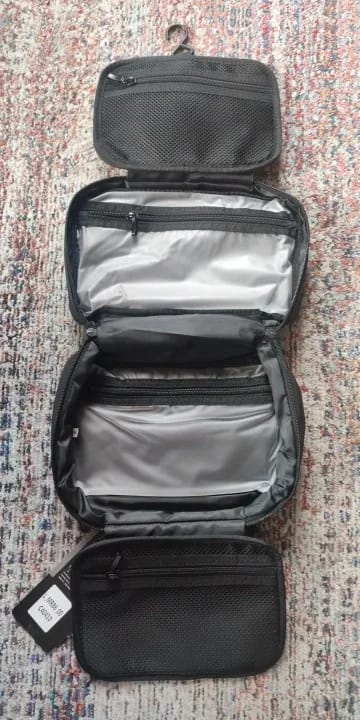 Customer photo review of Compact Size and Large Capacity Multi-Layer Paged Washbag