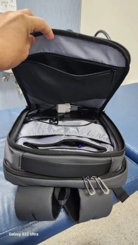 Customer photo review of Profession: Futuristic Design Minimalist and Lightweight Backpack
