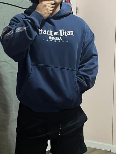 Customer photo review of 5129 - AOT©  x YLA Pullover Hoodies