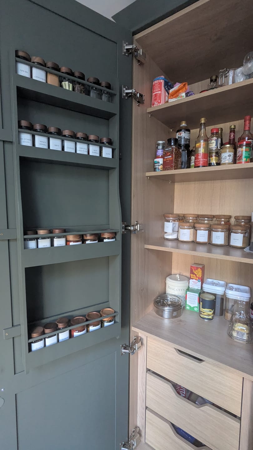 Customer photo review of Set of 12 120ML Spice Jar with Acacia Lid
