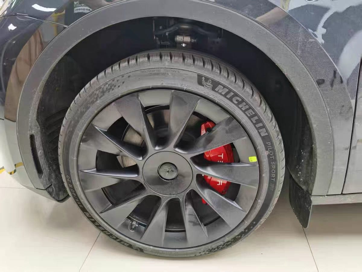 Customer photo review of Aluminum Alloy Caliper Cover For Model 3/Y/3 Highland/Y Juniper/X/S/Cybertruck(Set of 4pcs)