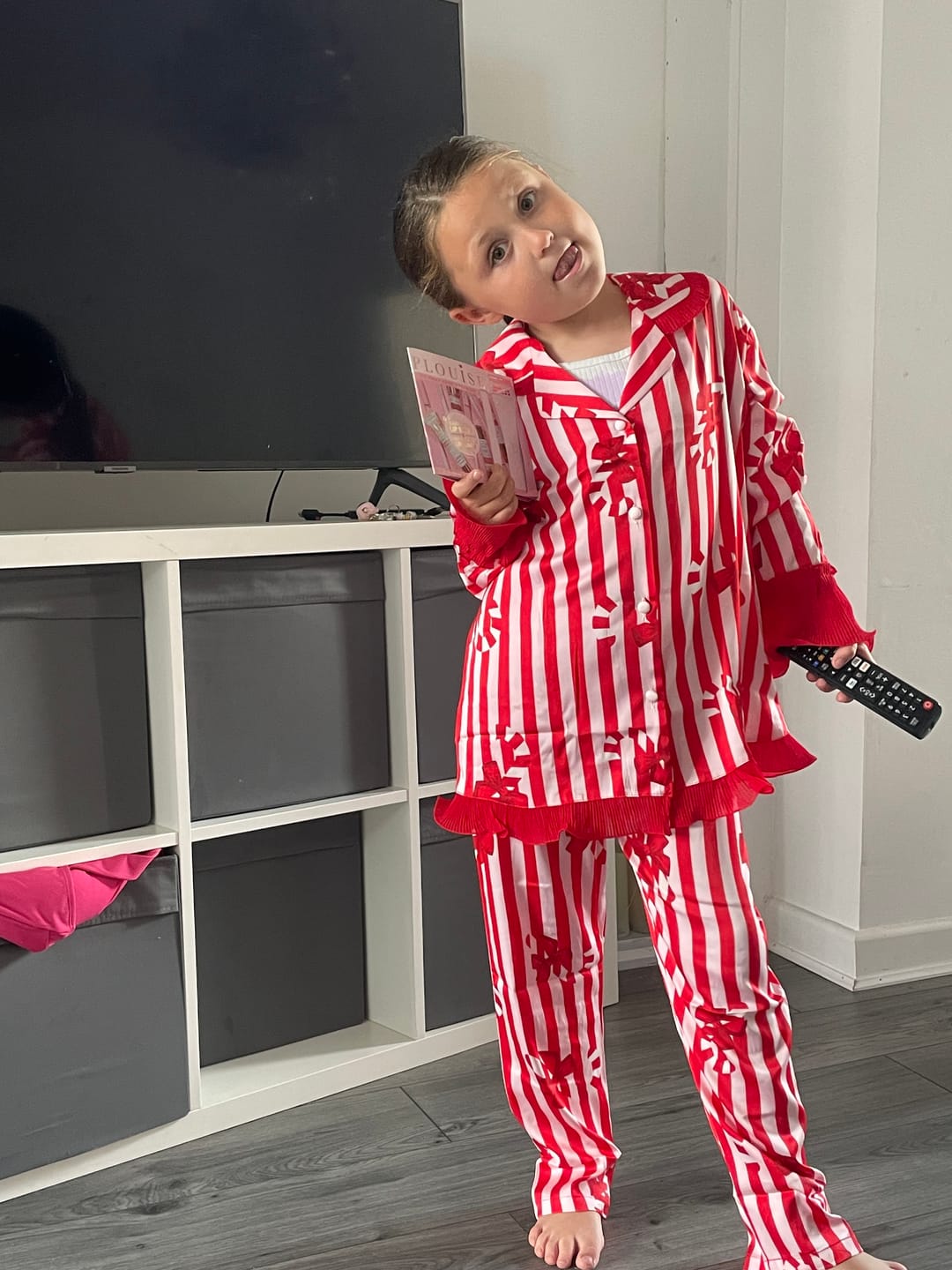 Customer photo review of P.Louise Kids Christmas Pyjamas