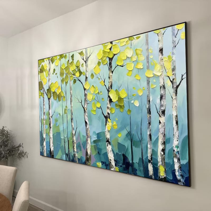 Customer photo review of Tree Textured Painting Canvas #TP007