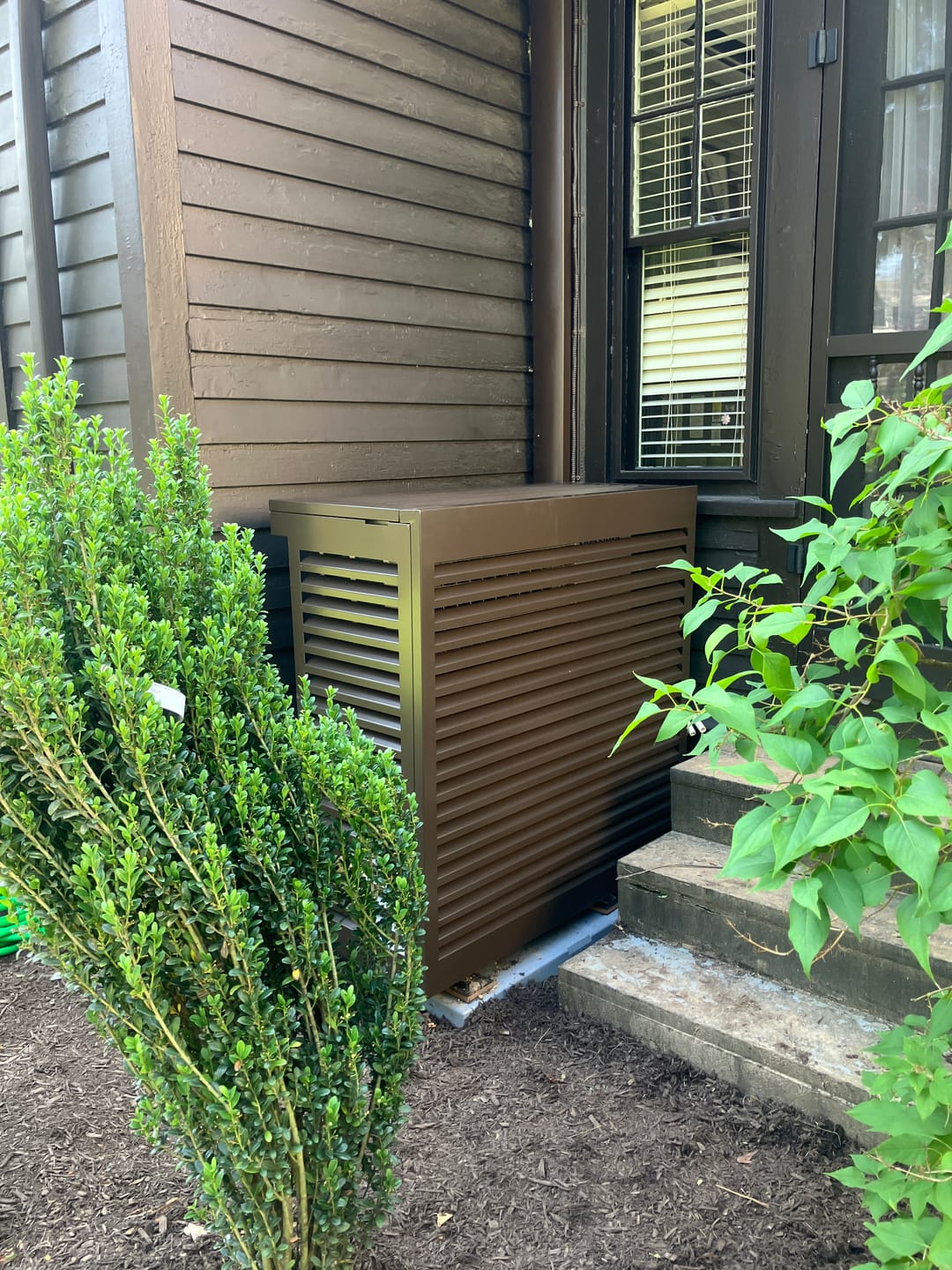 Customer photo review of Mini-Split AC Cover - Bronze