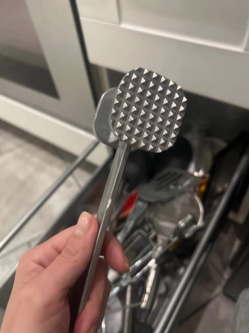 Customer photo review of Double Sided Meat Tenderizer