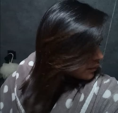 Customer photo review of Silver Bullet Bliss Hot Air Hair Styling Brush 1200W