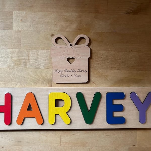 Customer photo review of Wooden Number Puzzle for Kids, 1 to 10 Counting Board, Toddler Learning Toy, Montessori Toy, Baby Gift, Preschool Puzzle