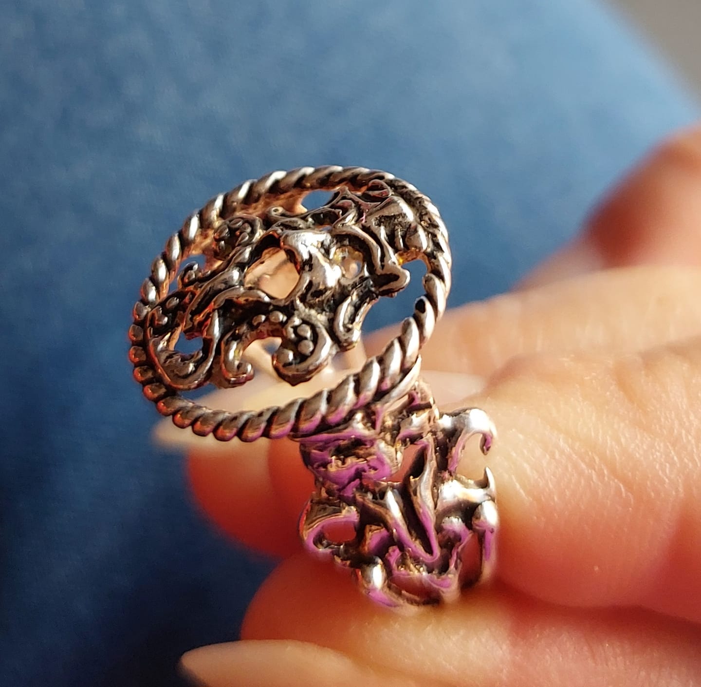 Customer photo review of Anello Maschera Gold Art