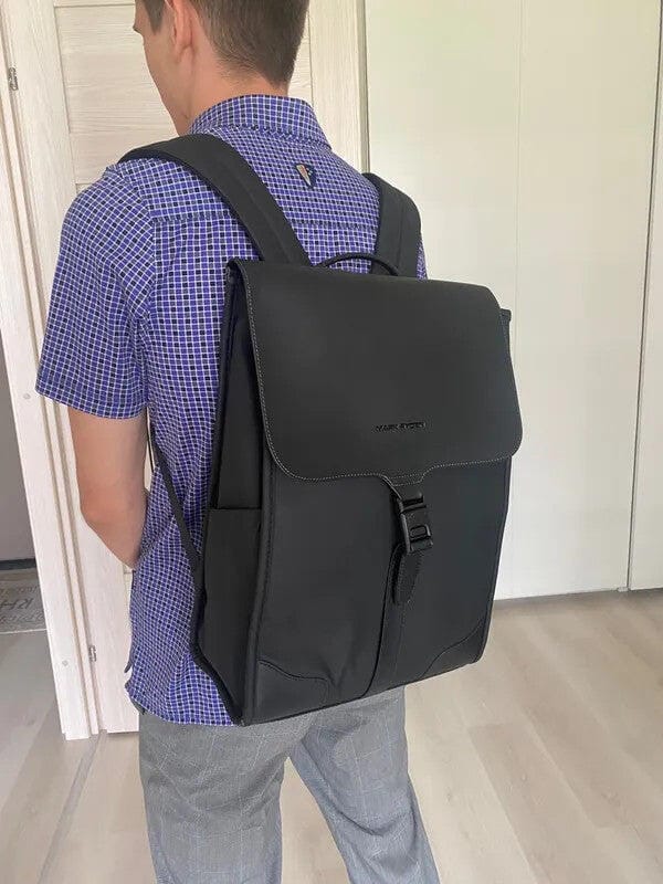 Customer photo review of MUKE I: School Style Classic Business Work Black Oxford Backpack