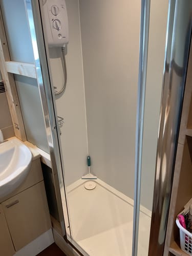 Customer photo review of Anti Slip 1200 x 700 Rectangle Stone Shower Tray
