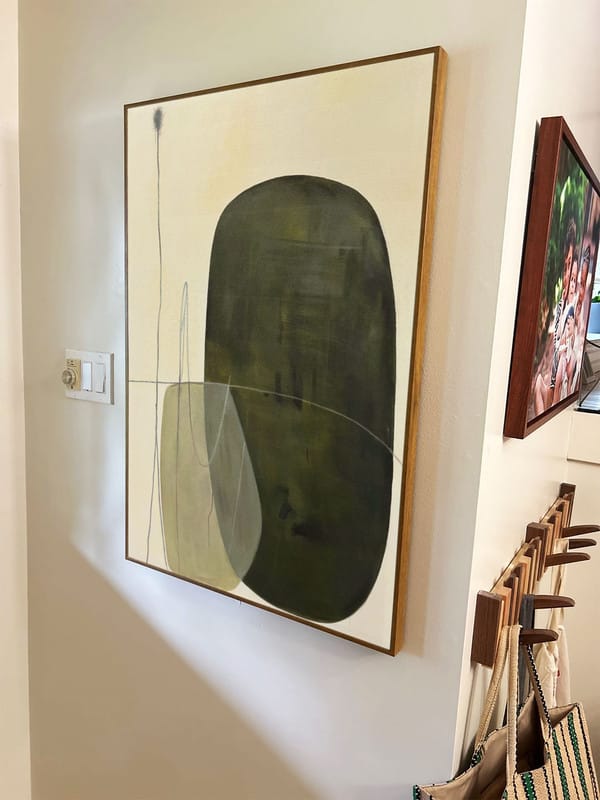 Customer photo review of Abstract Painting Canvas #AP068