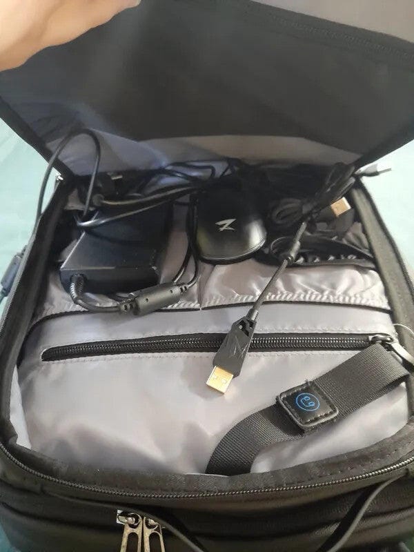 Customer photo review of Profession: Futuristic Design Minimalist and Lightweight Backpack