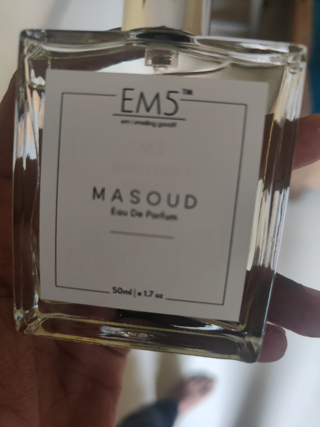 Customer photo review of EM5™ Masoud Unisex Perfume EDP Spray for Men & Women | Rose Oud Warm Spicy Fragrance | Luxury Gift for Him / Her | Sizes Available: 50 ml Spray / 15 ml Spray