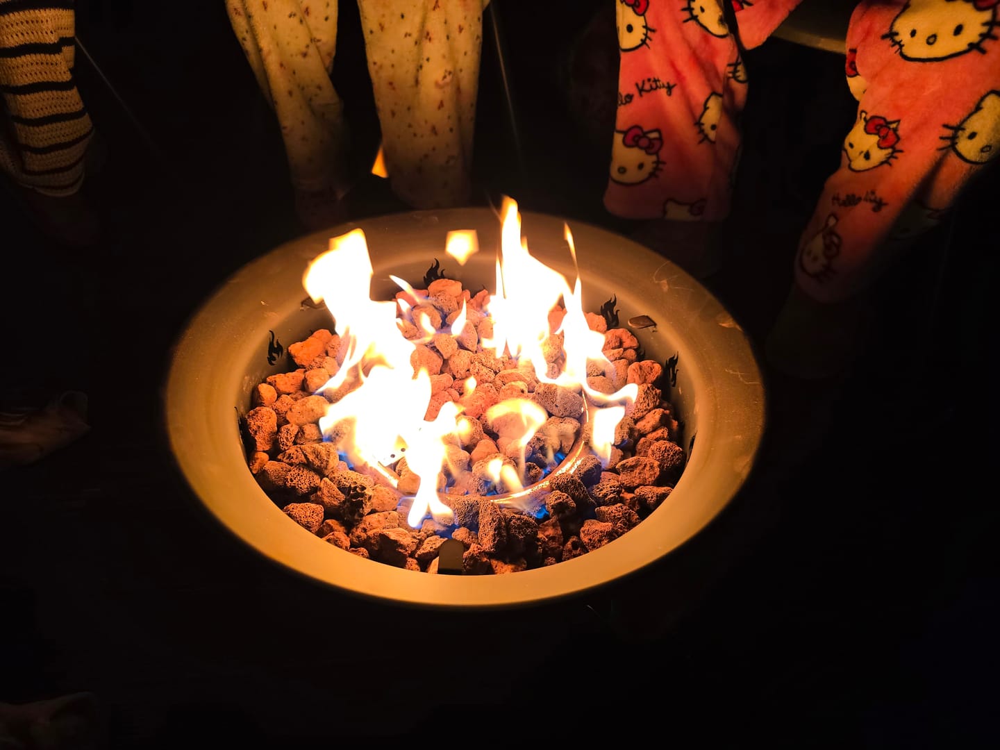 Customer photo review of Portable Outdoor Gas Fire Pit