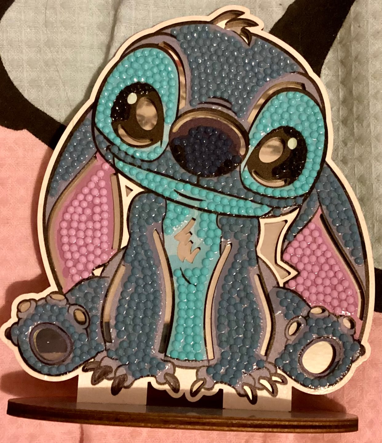 Customer photo review of Stitch Crystal Art Buddies Superstars Kit Disney