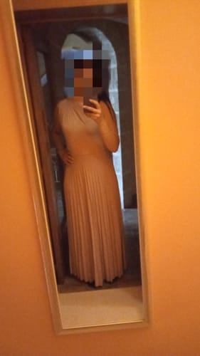 Customer photo review of Abito Diva monospalla greca - rosa