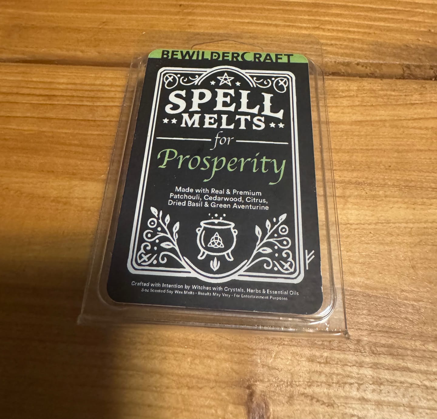 Customer photo review of Spell Melts for Prosperity Wax Melts