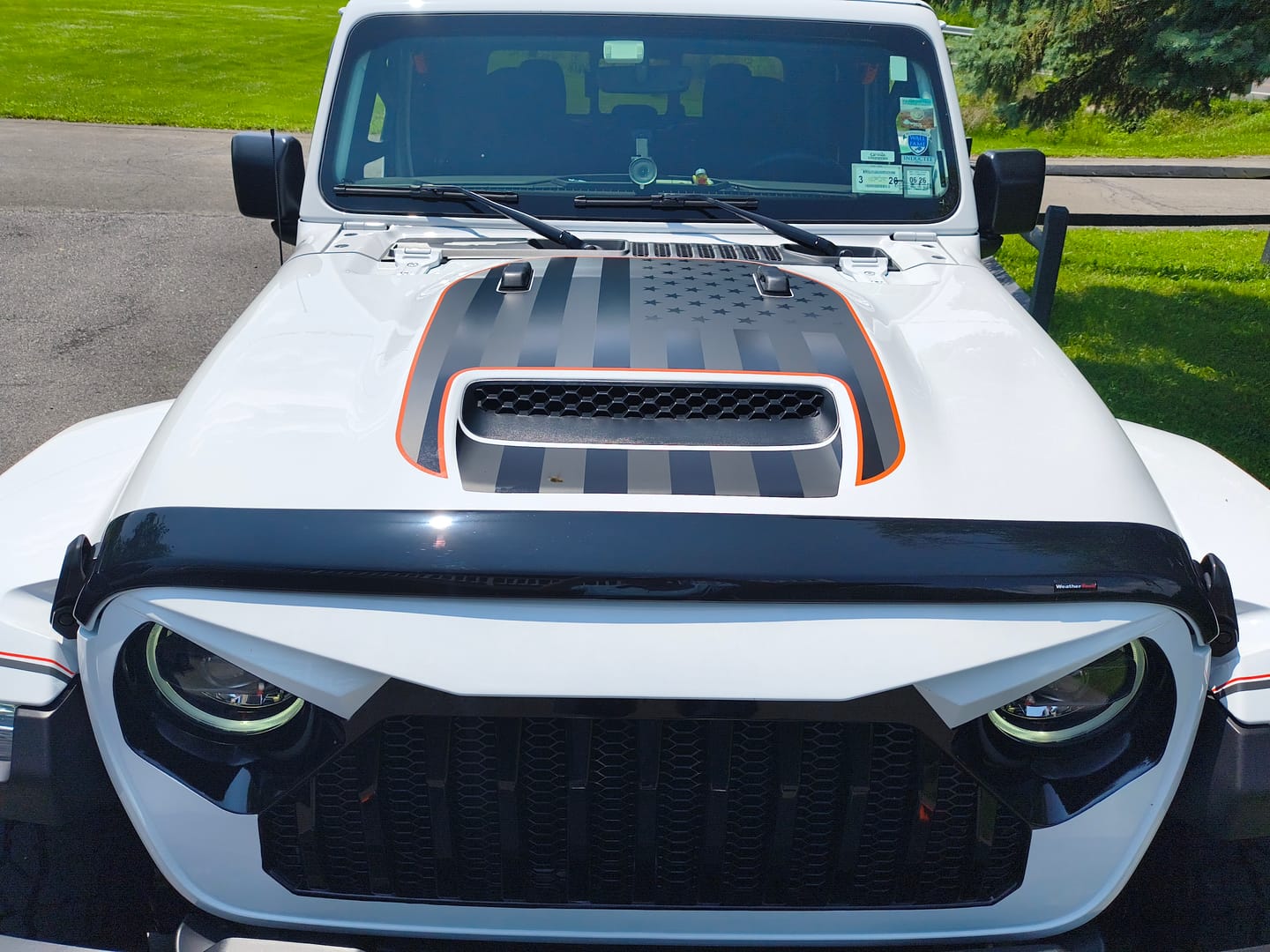 Customer photo review of Hood Graphic for Gladiator MOJAVE | Black Flag