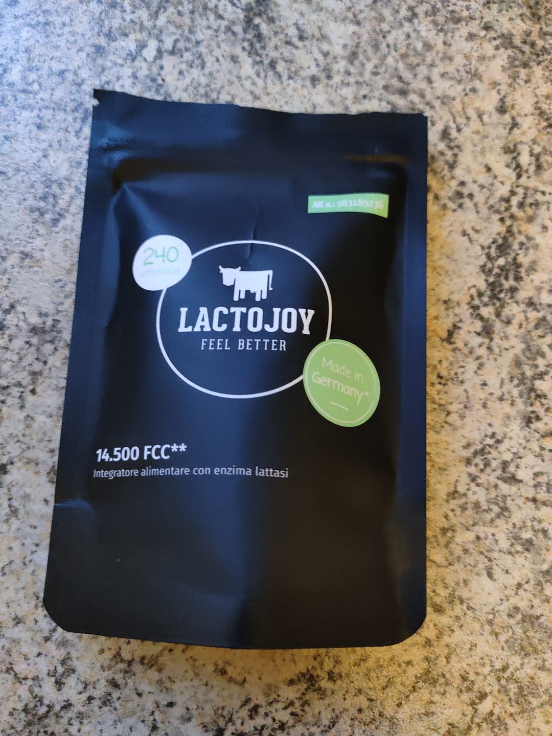Customer photo review of LactoJoy Lactase Pills - 14.500 FCC - 240 pcs refill bag