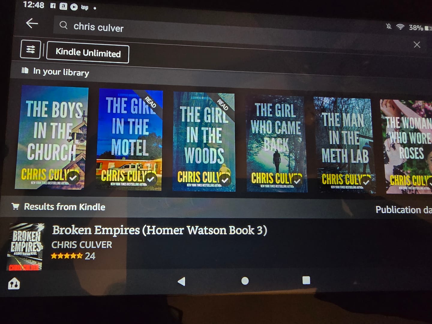 Customer photo review of EXCLUSIVE Joe Court eBook Set #1 + FREE bonus novella!