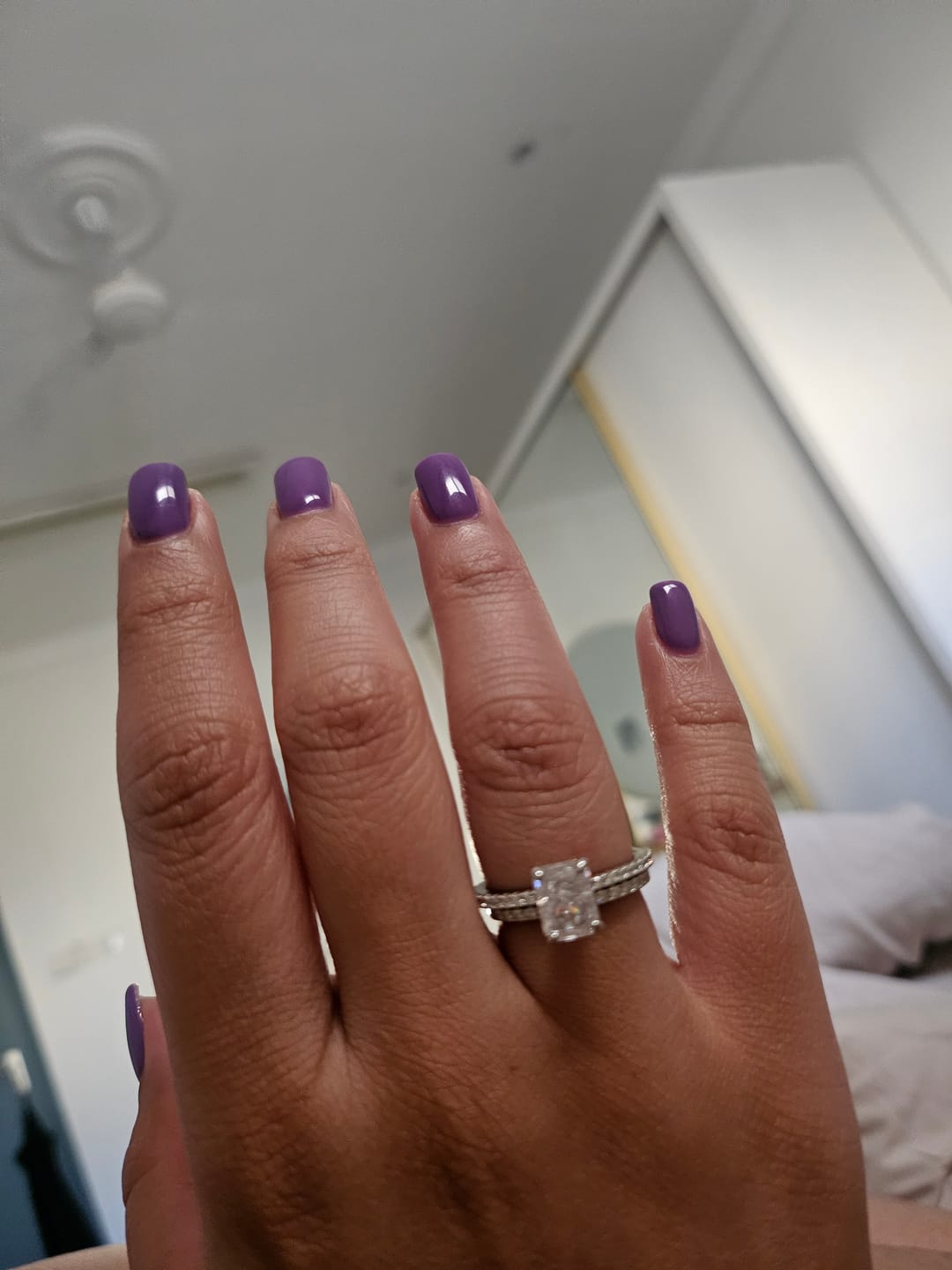 Customer photo review of Sana Moissanite Ring｜3.45tcw
