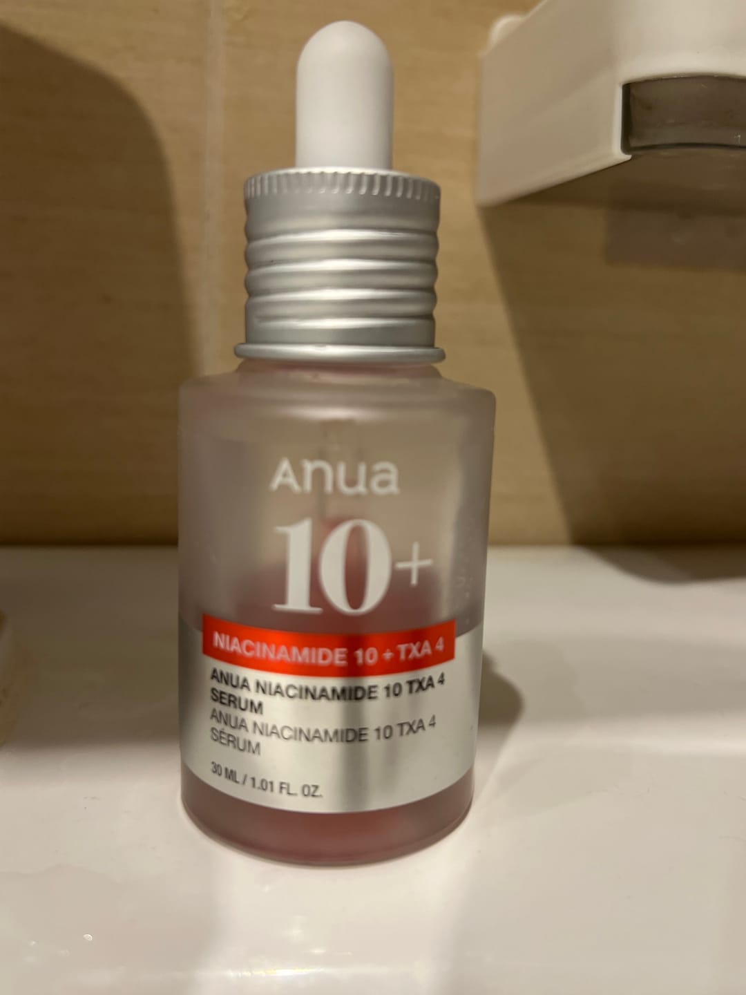 Customer photo review of Balinošs serums ar traneksāmskābi Anua Niacinamide 10% + TXA 4% Serum
