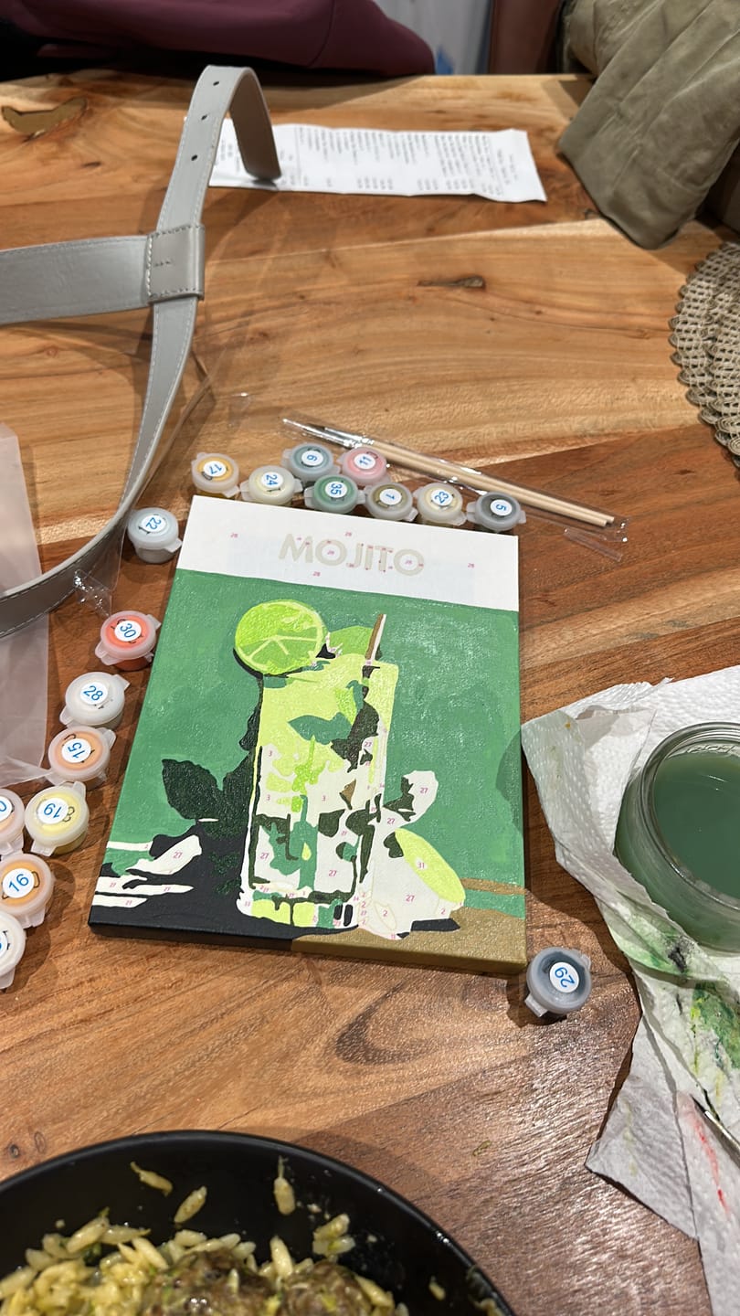 Customer photo review of 6 Mini Paintings - Cocktail Deluxe Set
