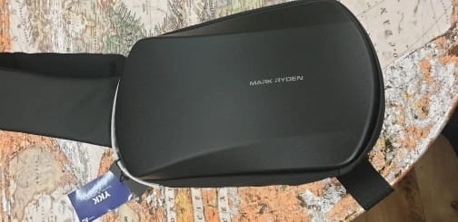Customer photo review of The Ratio Arc Mini: MarkRyden First Kickstarter campaign - Hard-shell Waterproof Crossbody Bag
