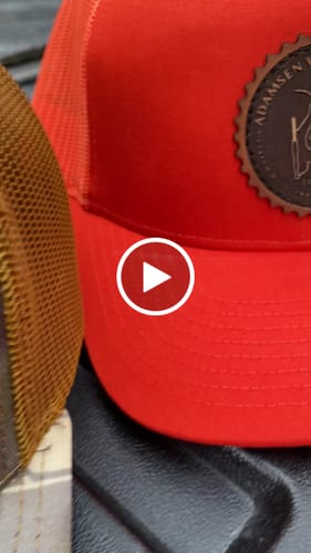 Customer video review of Premium Custom Leather Patch Hats (Wholesale)