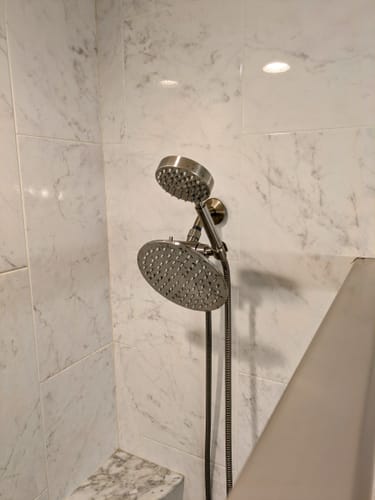 Customer photo review of 1-Spray Dual Shower Head Set