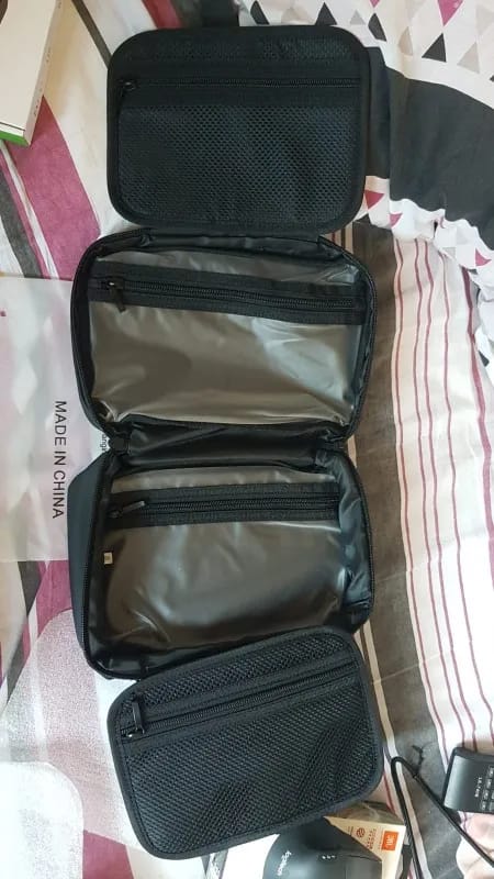 Customer photo review of Compact Size and Large Capacity Multi-Layer Paged Washbag
