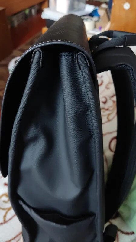Customer photo review of MUKE I: School Style Classic Business Work Black Oxford Backpack