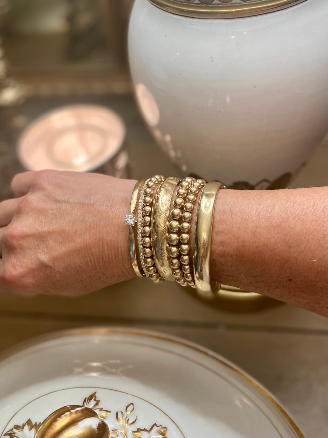 Customer photo review of Crested Bangle