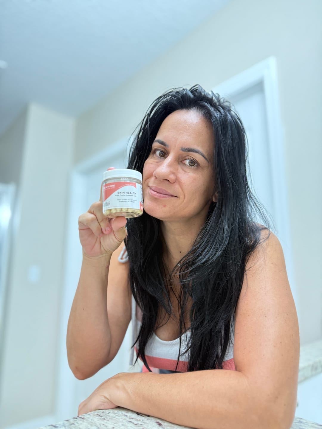 Customer photo review of SKIN HEALTH  with Milk Thistle + Hyaluronic Acid