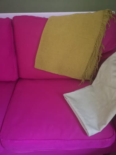 Customer photo review of Fabric Paint -- Raspberry