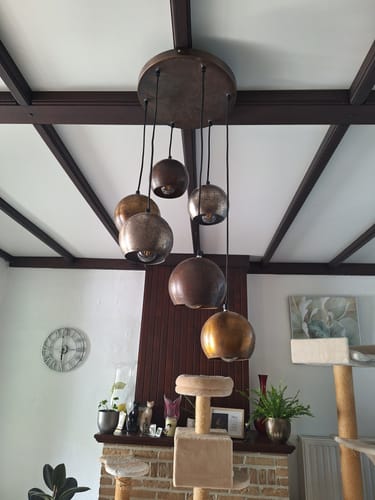 Customer photo review of Hanglamp Vera - 6-lichts - Mix - Metaal