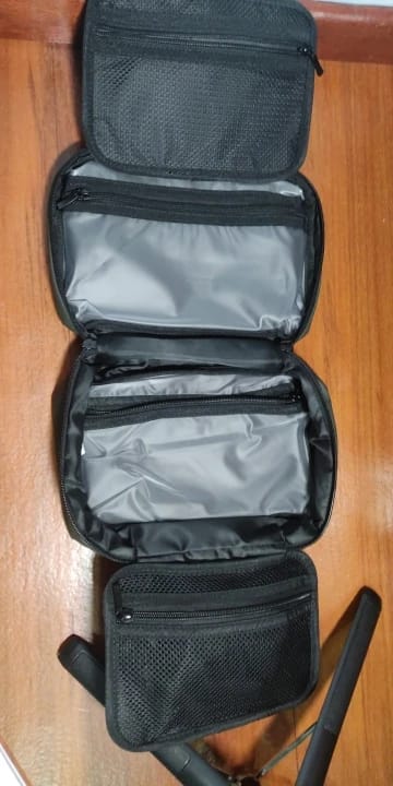 Customer photo review of Compact Size and Large Capacity Multi-Layer Paged Washbag