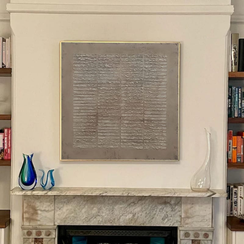 Customer photo review of Brown Wabi Sabi Texture Canvas Art #WS003