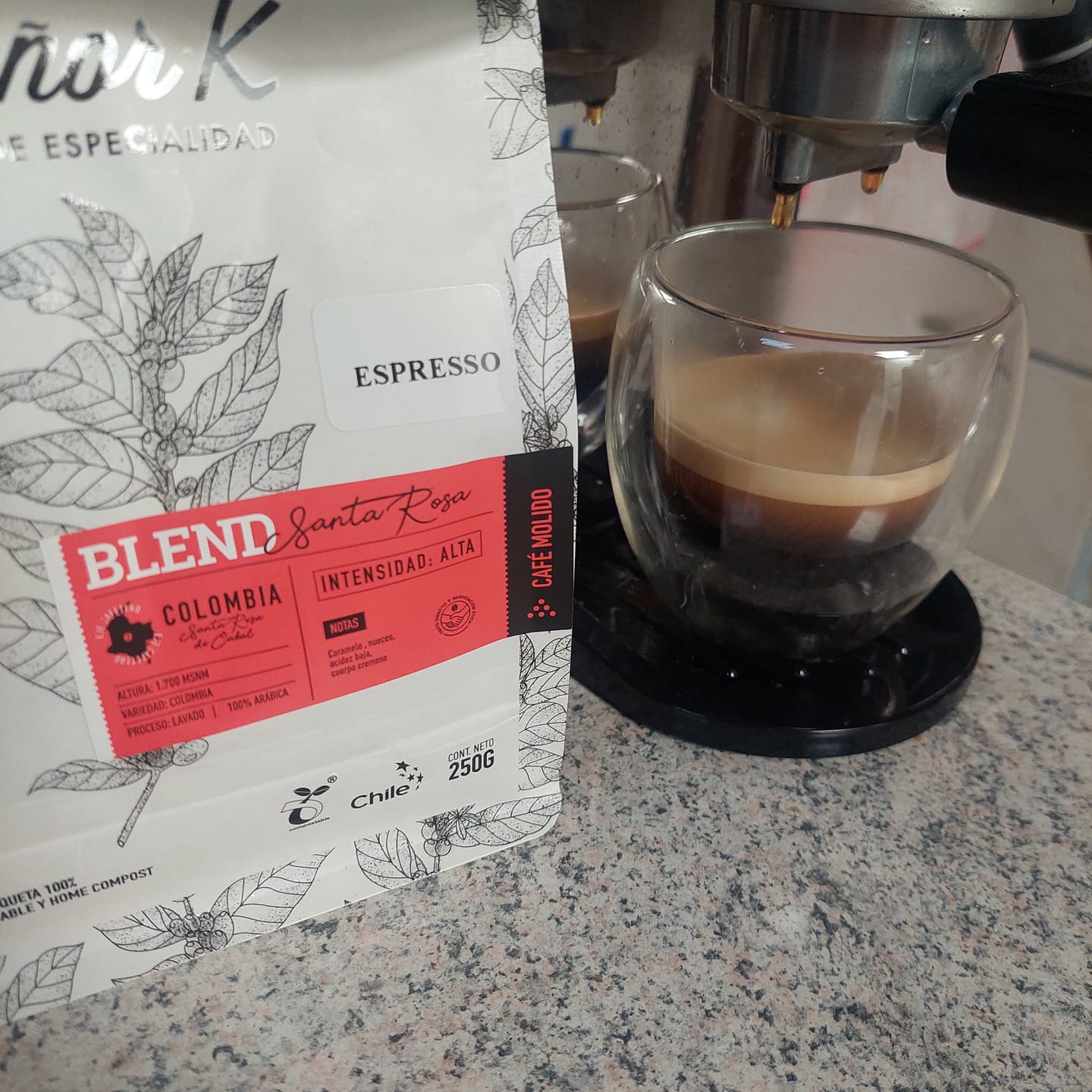 Customer photo review of Colombia | Blend Santa Rosa Bolsa 250 gramos | MOLIDO