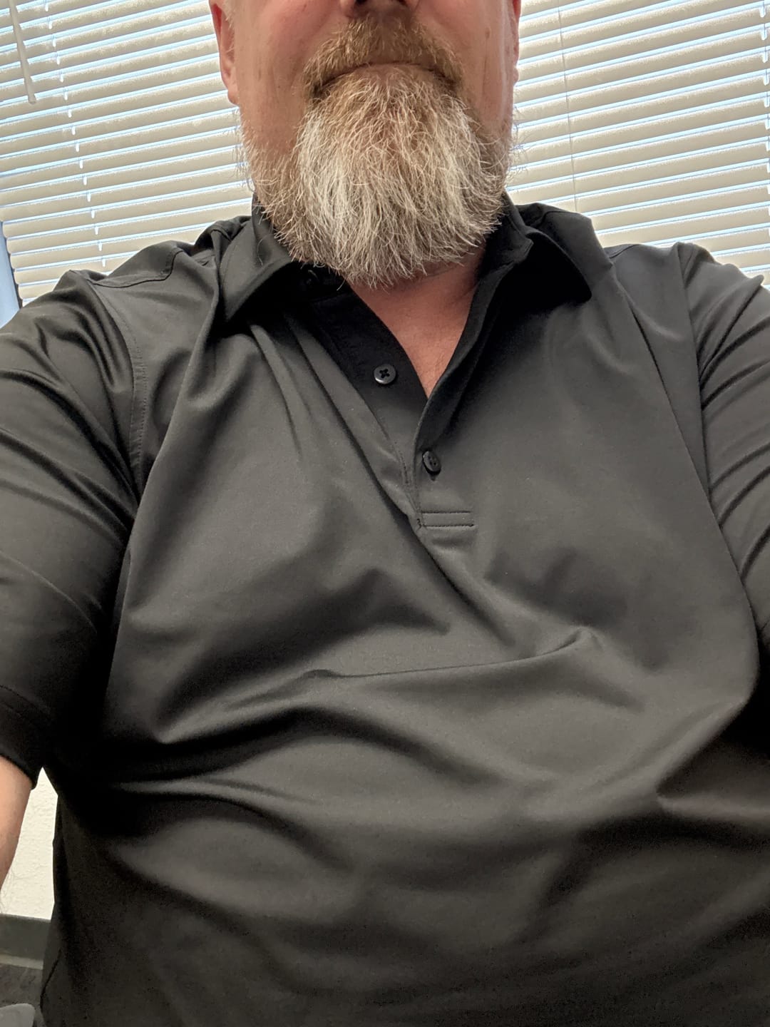 Customer photo review of Black Men's Polo