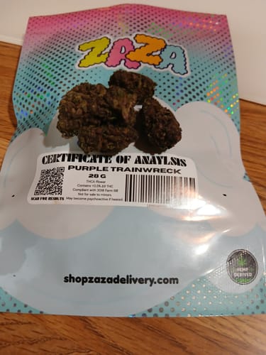 Customer photo review of Purple Trainwreck - 28 Grams - Sativa