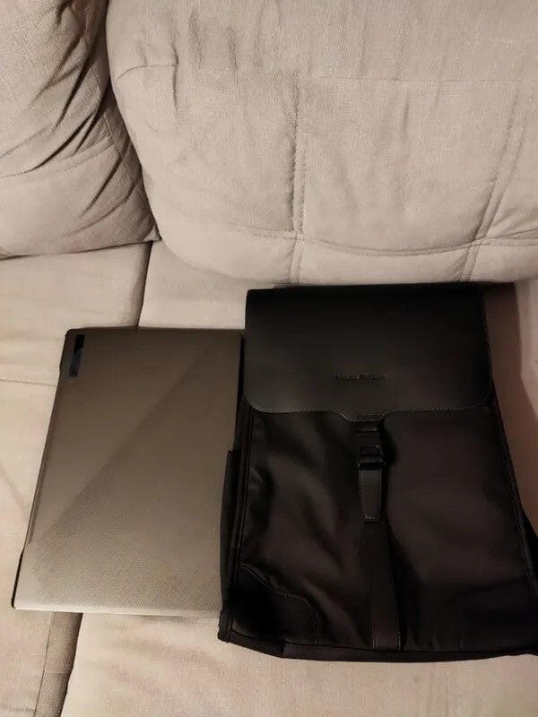 Customer photo review of MUKE I: School Style Classic Business Work Black Oxford Backpack