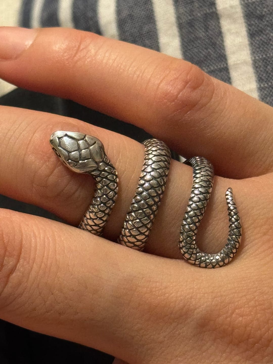 Customer photo review of SERPENT - 925 STERLING SILVER