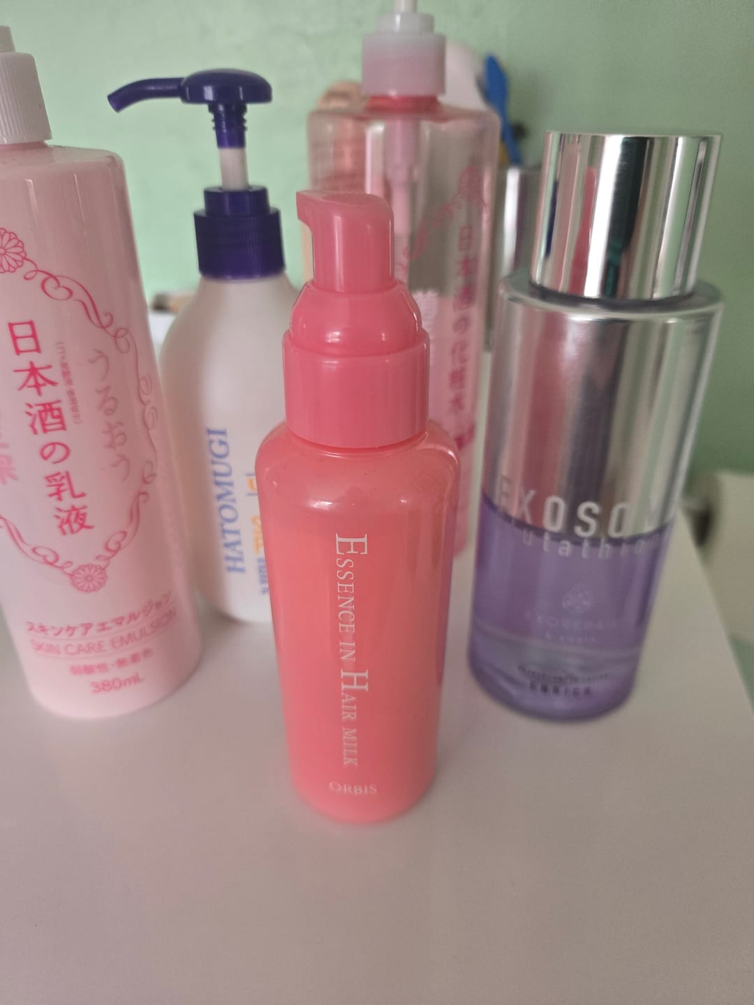 Customer photo review of Orbis Essence In Hair Milk Hair Treatment 140g