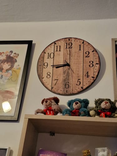 Kundenbewertung mit Foto zu Wanduhr aus Holz Nature Love - mit UV Druck