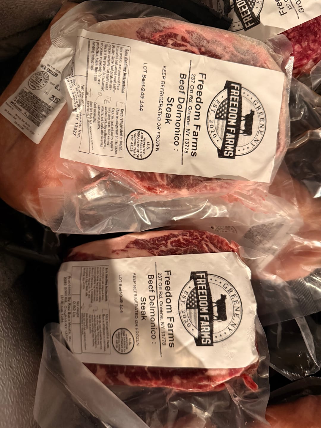 Customer photo review of Steak Grill Packs - DELMONICOS