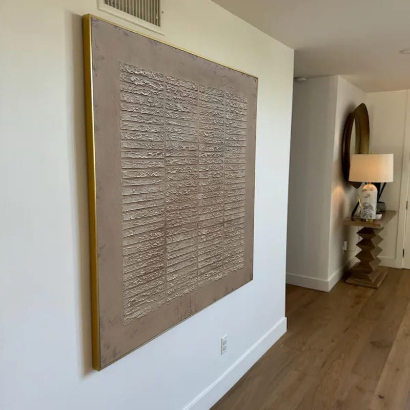 Customer photo review of Brown Wabi Sabi Texture Canvas Art #WS003