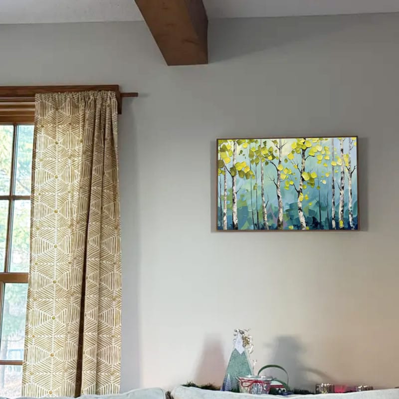 Customer photo review of Tree Textured Painting Canvas #TP007