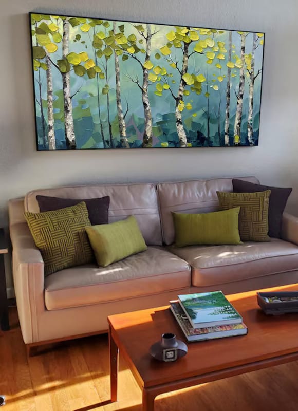 Customer photo review of Tree Textured Painting Canvas #TP007